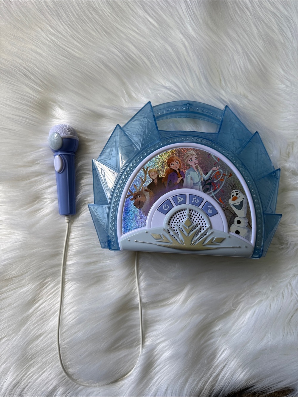 Disney Frozen Blue and White Sing-Along Karaoke Microphone Player